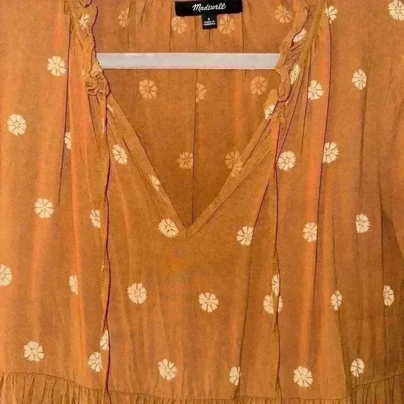 Tie-Neck Tiered Mini Dress in Bloom Dot - Picture 6 of 6